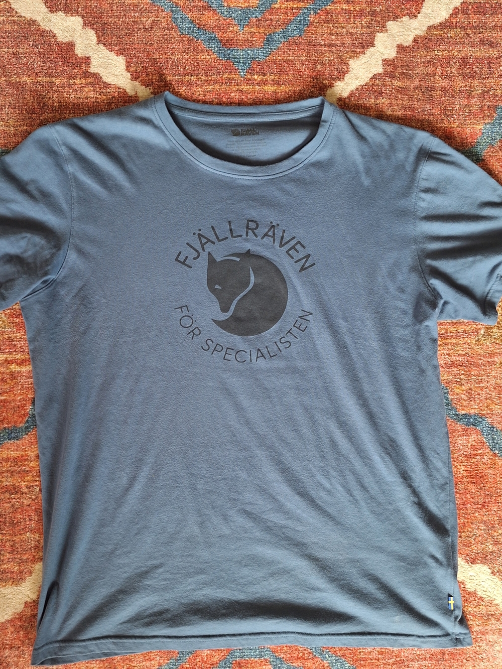 Fjällräven Men's Blue Short Sleeve Graphic Tee
